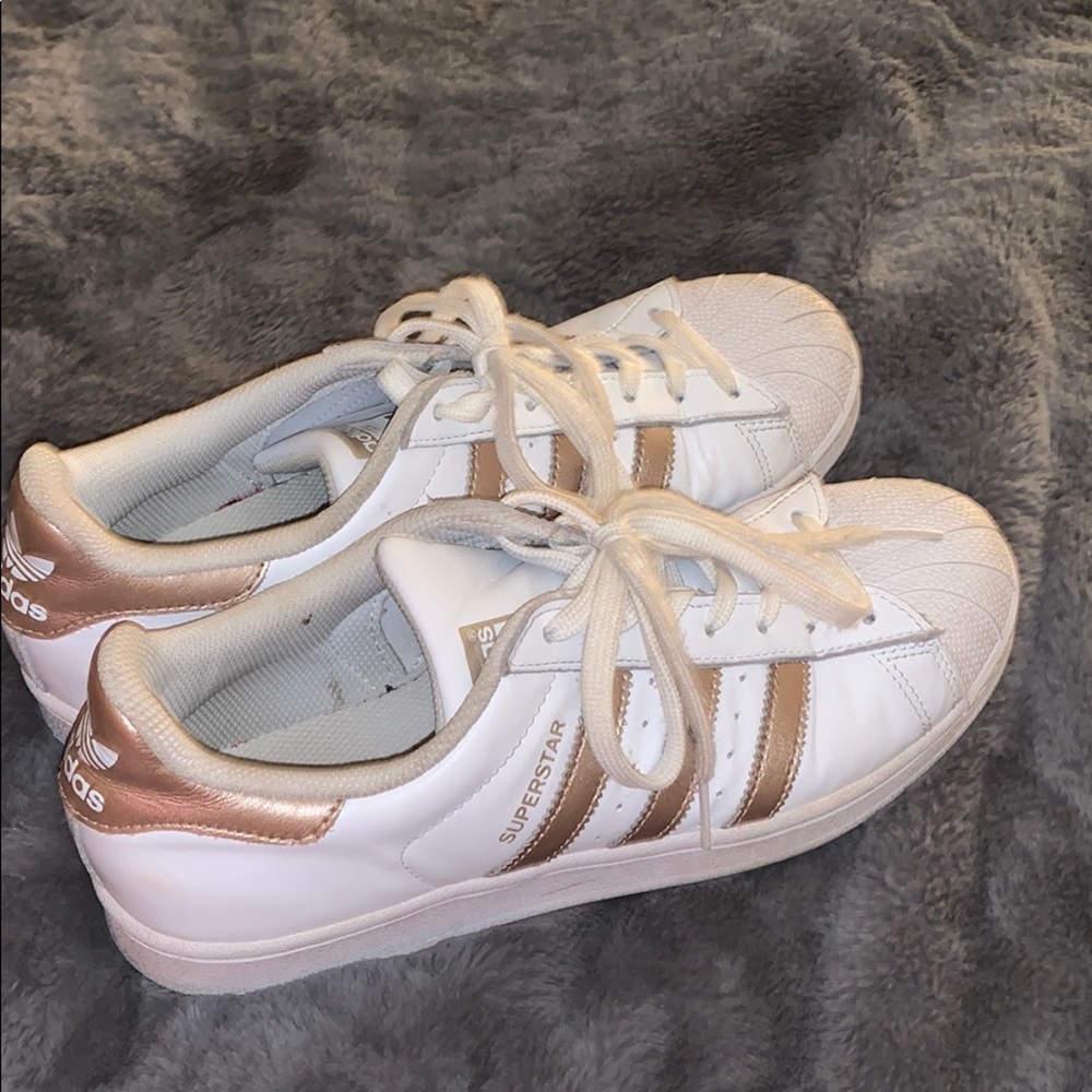 Rose Gold Adidas superstar